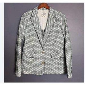 Baum Und Pferdgarten Green Navy & White Diamond Pattern Blazer and Pants